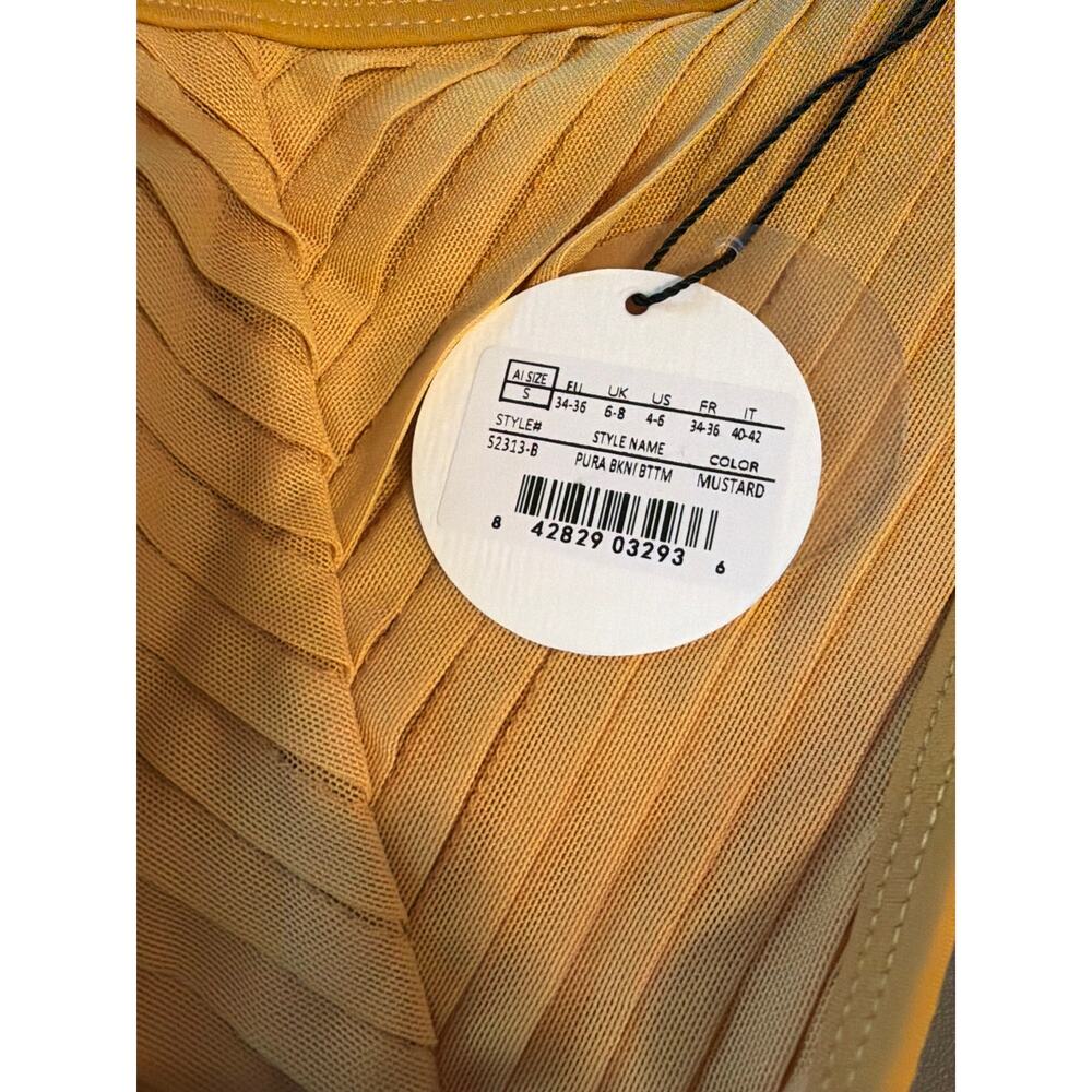 Andrea Iyamah Mustard Pura Bikini Bottom S NWT - Picture 3 of 7
